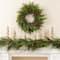 Glitzhome® 24"D Christmas PE Wreath with Pinecones and Red Berries